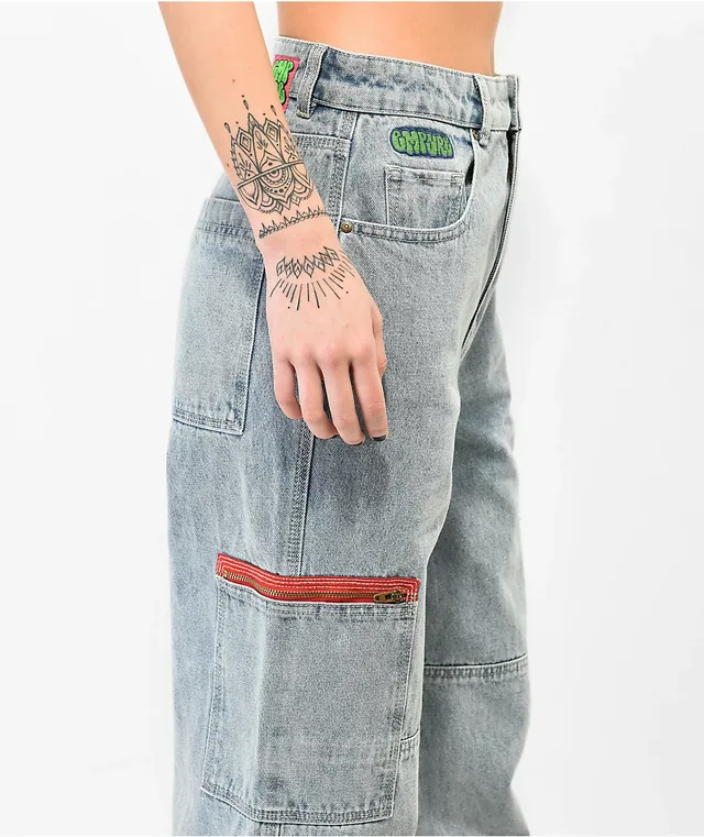 Empyre Tori 90s Medium Wash Denim Skate Jeans