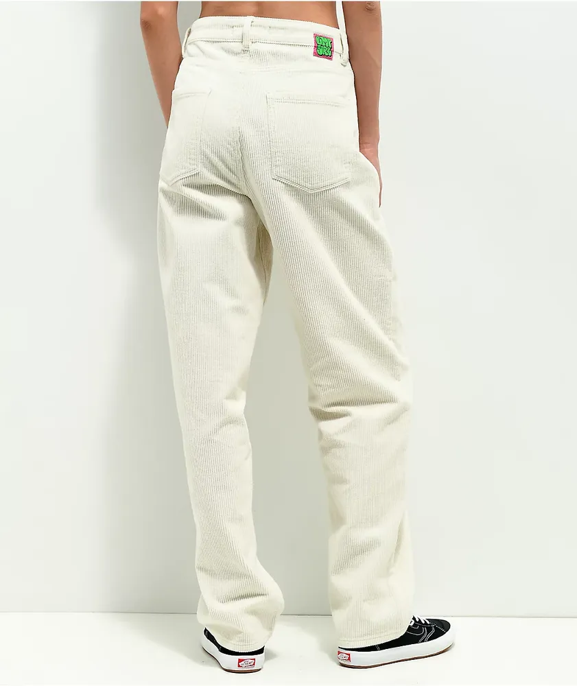 Regular Fit Corduroy Pants - White - Men | H&M US
