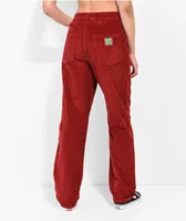 Empyre Tori Pleated Wine Corduroy Skate Pants