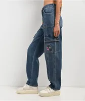 Empyre Tori Porkchop Pocket Blue Cargo Skate Jeans