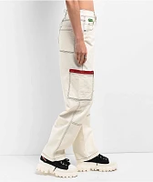 Empyre Tori White Zip Cargo Skate Jeans