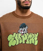 Empyre Trash Cat Brown Sweater