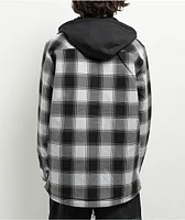 Empyre Traversed Black & Grey Plaid Snowboard Jacket