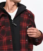 Empyre Traversed Red & Black Plaid 10K Snowboard Jacket 2023