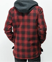 Empyre Traversed Red & Black Plaid 10K Snowboard Jacket