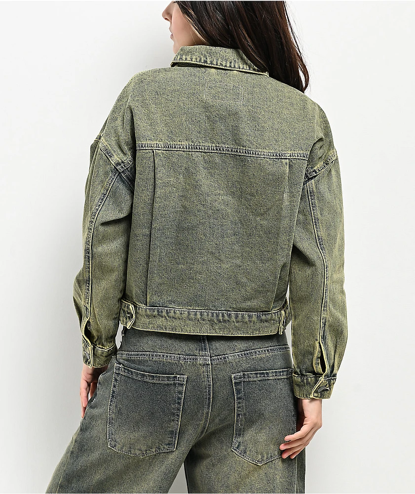 Empyre Trucker Petrol Wash Denim Jacket