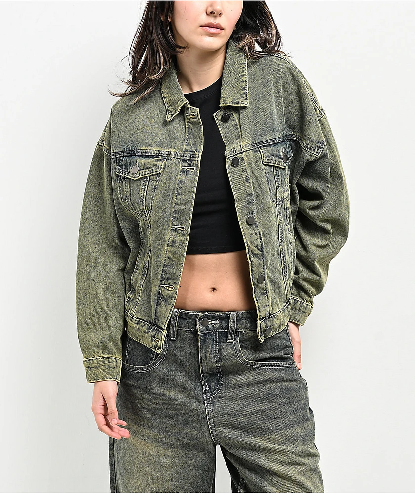 Empyre Trucker Petrol Wash Denim Jacket