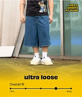 Empyre Ultra Loose Black Denim Skate Shorts