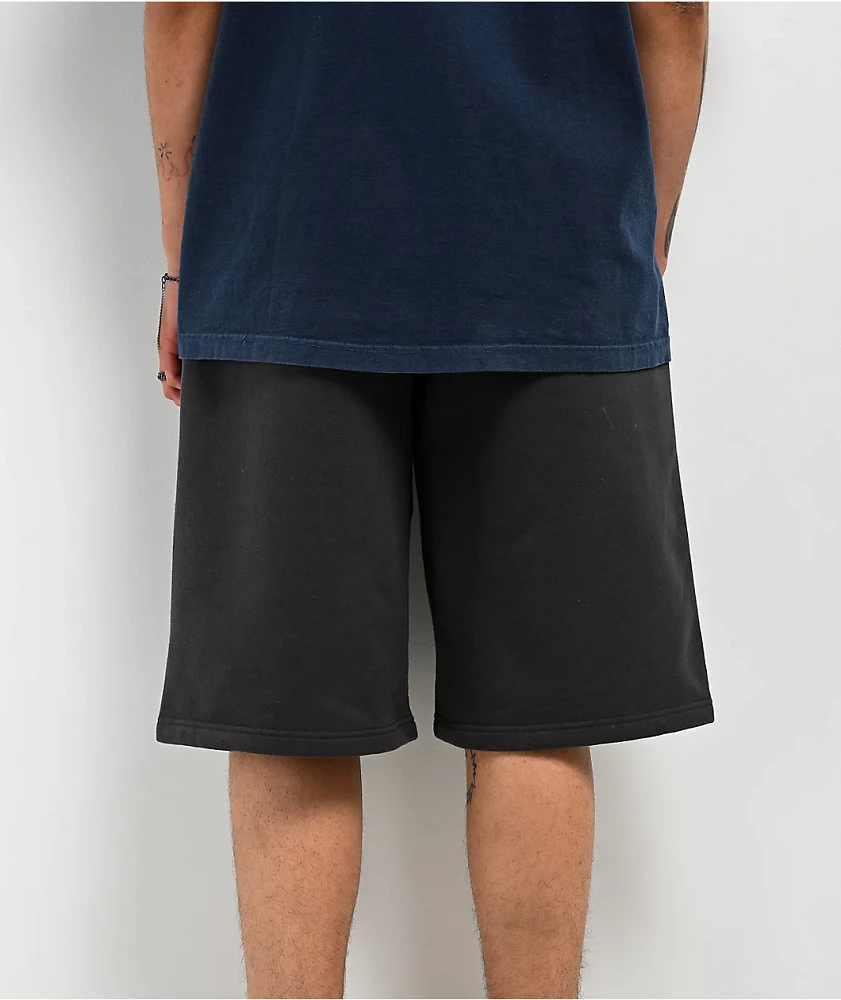 Empyre Ultra Loose Black Wash Skate Sweat Shorts