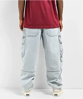 Empyre Ultra Loose Embroidered Can Denim Cargo Pants