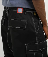 Empyre Ultra Loose Embroidered Cell Phone Black Cargo Pants