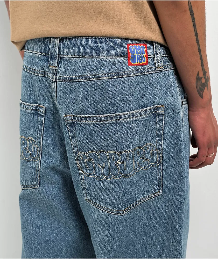 Empyre Loose Fit Medium Wash Skate Jeans