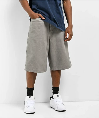 Empyre Ultra Loose Grey Twill Skate Shorts