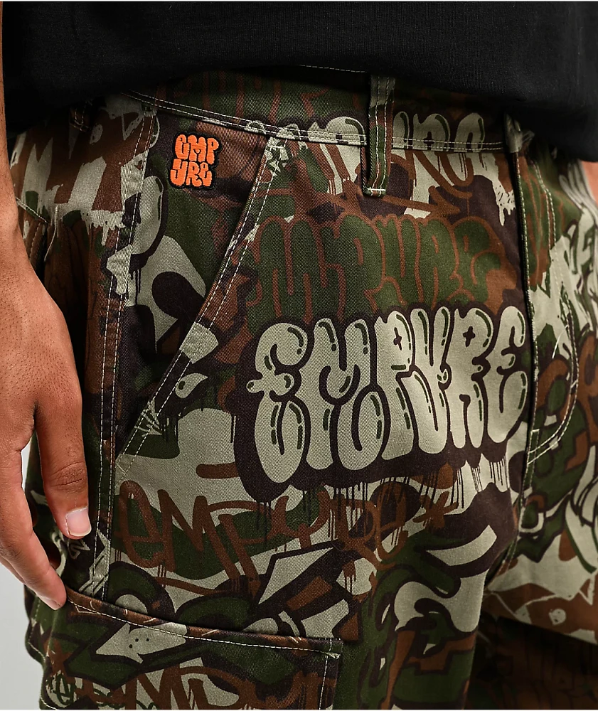 Empyre Ultra Loose Handstyle Cargo Camo Skate Pants