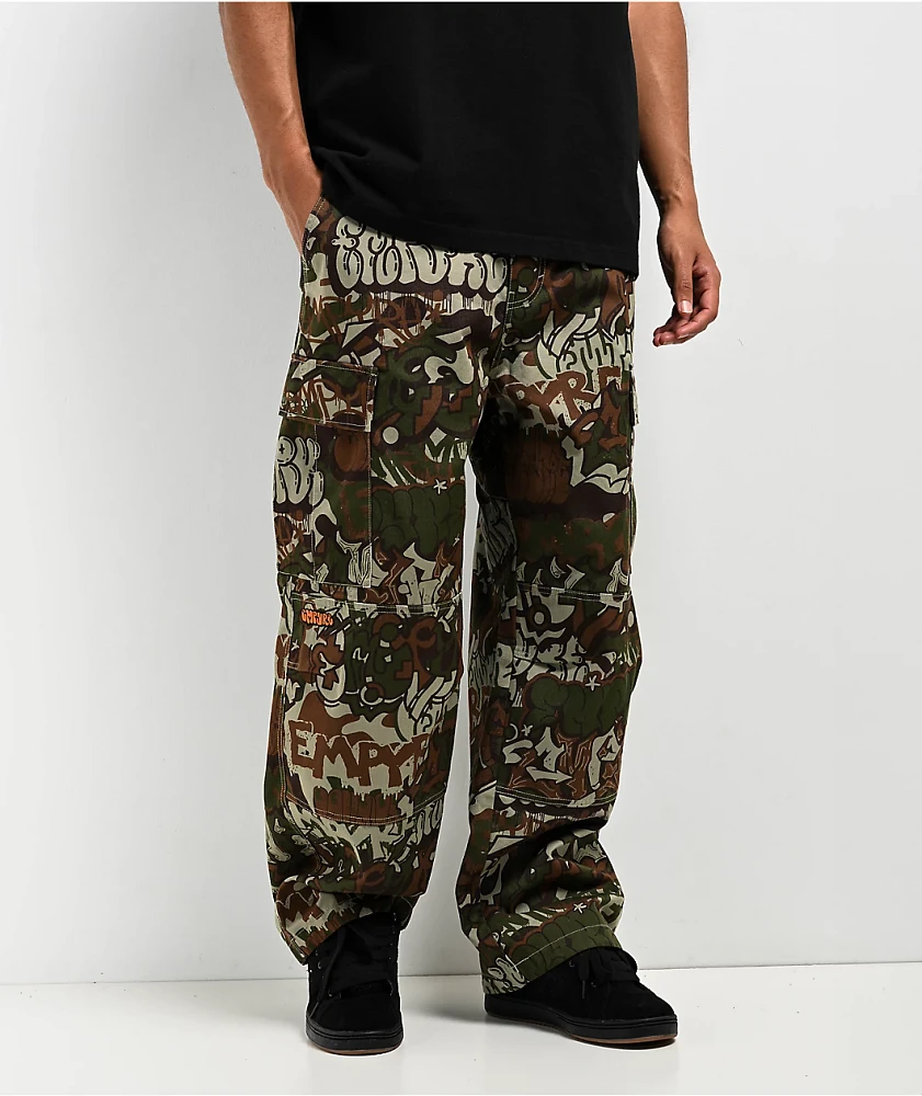 Empyre Ultra Loose Handstyle Cargo Camo Skate Pants