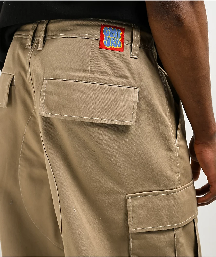 Empyre Ultra Loose Khaki Cargo Skate Pants