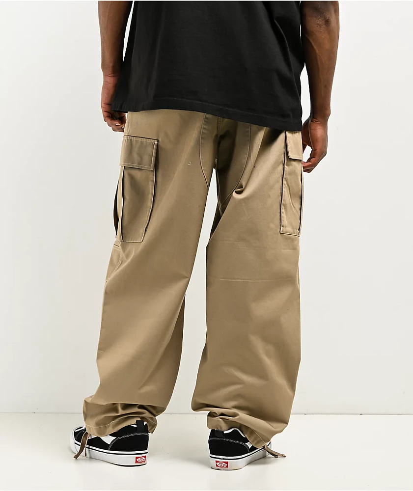 Empyre Ultra Loose Khaki Cargo Skate Pants