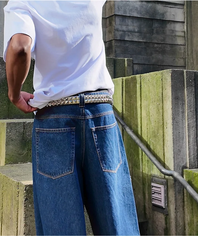 Empyre Ultra Wide Evening Dark Blue Skate Jeans