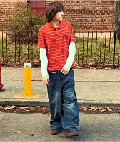 Empyre Ultra Wide Leg Bronco Wash Skate Jeans
