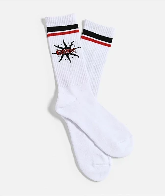 Empyre Undone White Crew Socks