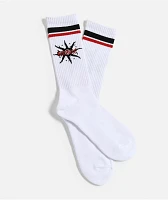 Empyre Undone White Crew Socks
