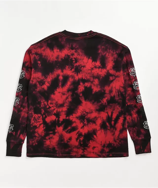 Empyre Velma Rose Black & Red Tie Dye Long Sleeve T-Shirt | Pueblo Mall