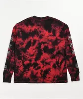 Empyre Velma Rose Black & Red Tie Dye Long Sleeve T-Shirt