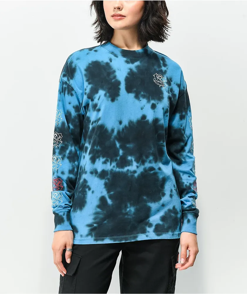 Empyre Velma Rose Blue Tie Dye Long Sleeve T-Shirt