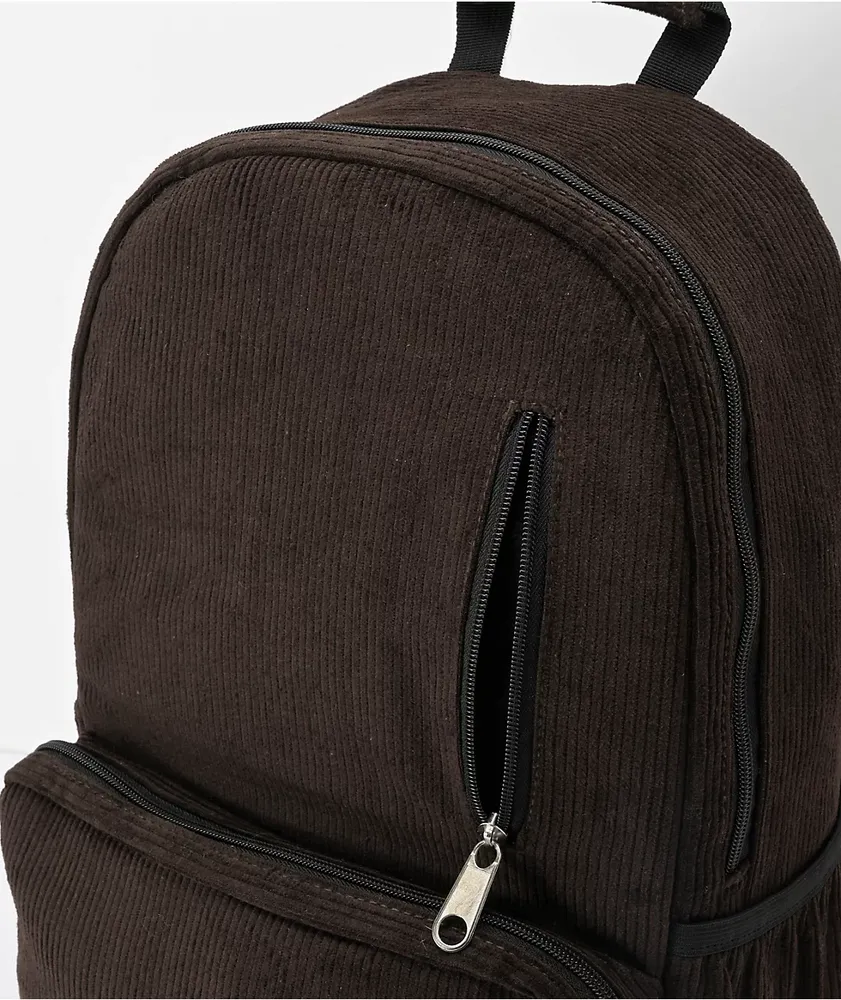 Empyre Venture Brown Corduroy Backpack