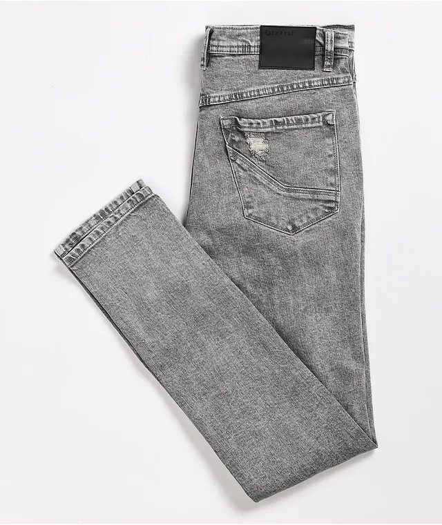 Empyre Verge Tapered Aged Light Wash Skinny Jeans