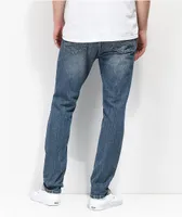 Empyre Verge Lap Blue Distressed Tapered Skinny Jeans