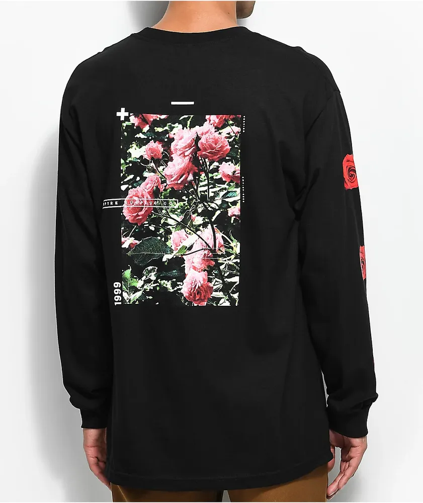 Empyre Vertigo Rose Black Long Sleeve T-Shirt