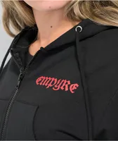 Empyre Vice & Virtues Black Crop Zip Hoodie