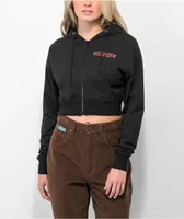 Empyre Vice & Virtues Black Crop Zip Hoodie