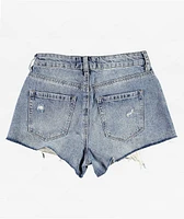 Empyre Weekend Festival Light Wash Denim Cutoff Shorts