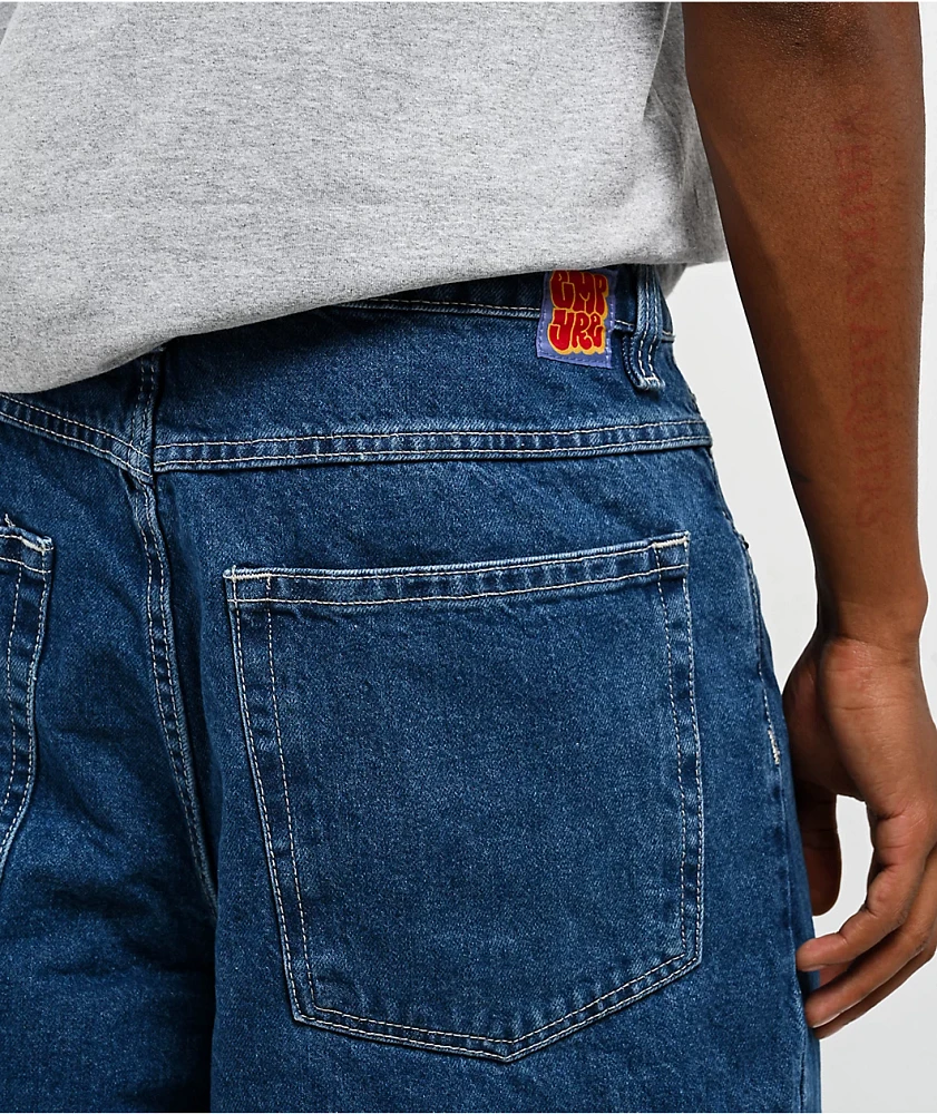 Empyre Wheelie Blue Ultra Wide Skate Jeans