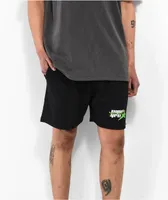 Empyre Y2K Digi Black Sweat Shorts