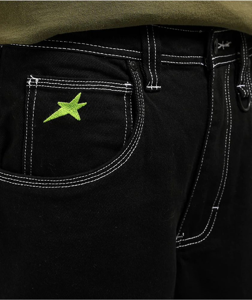 Empyre Y2K Star Black Carpenter Skate Jeans