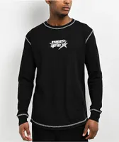 Empyre Y2K Star Thermal Black Long Sleeve T-Shirt