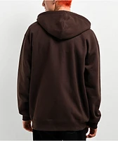 Empyre Yolked Brown Zip Hoodie