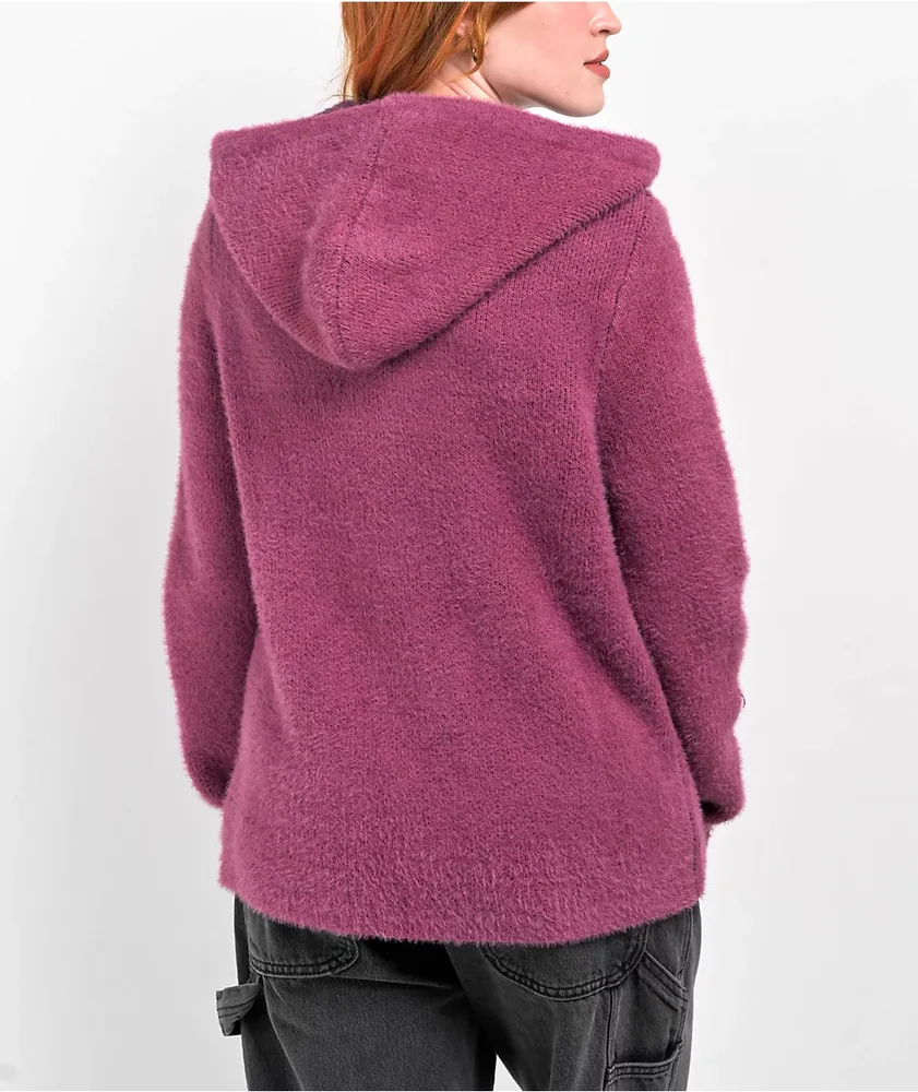 Empyre Zandler Pink Mohair Zip Hoodie