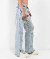 Empyre Zia Low-Rise Split Hem Denim Jeans