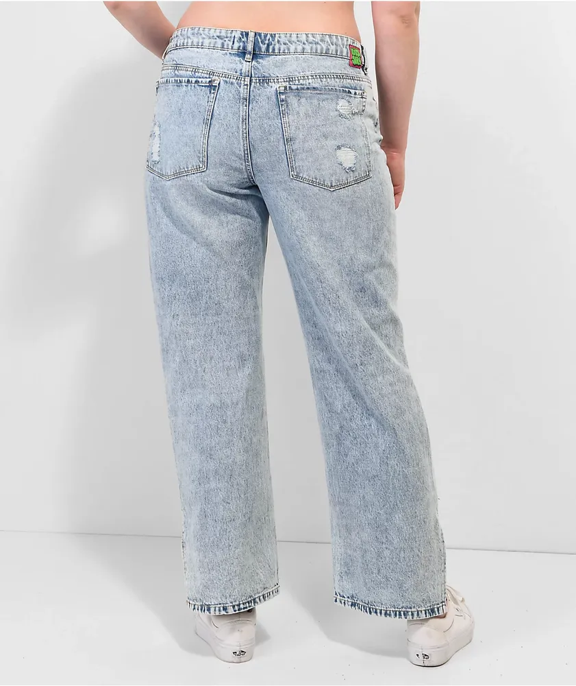 Empyre Zia Low-Rise Split Hem Denim Jeans