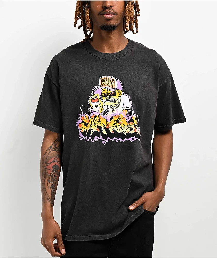 Empyre Zombie Tag Black Wash T-Shirt