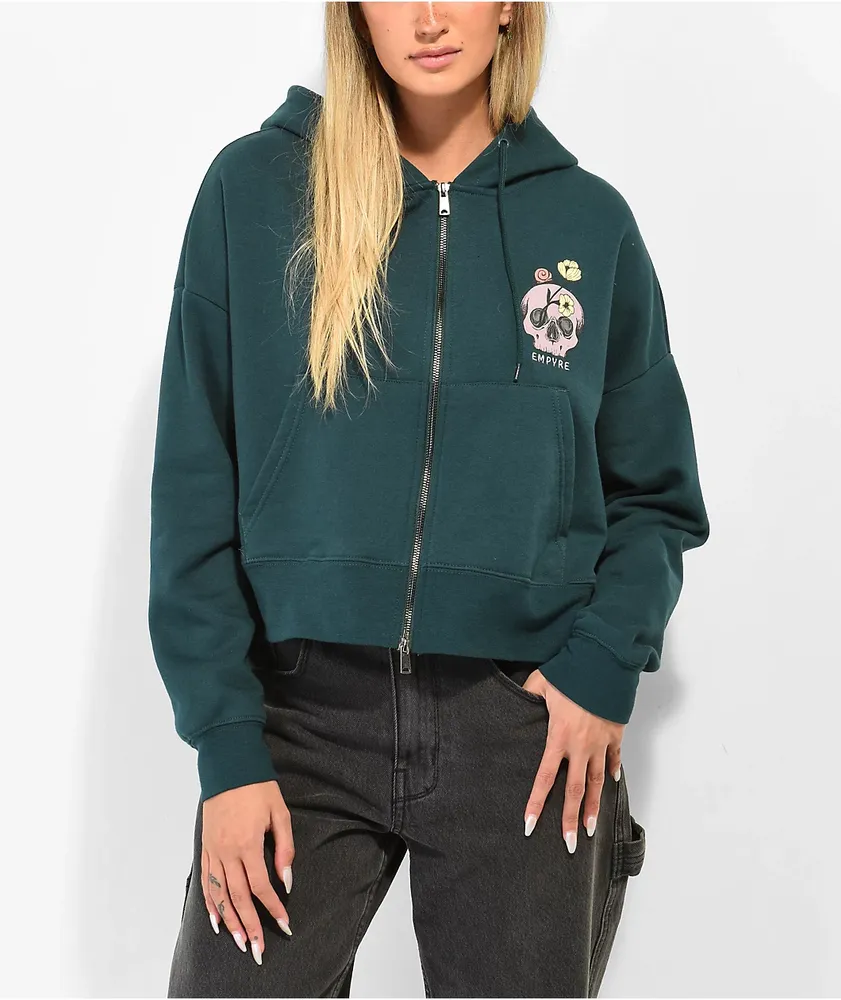 Empyre Zuri Ponderosa Pine Crop Zip Hoodie