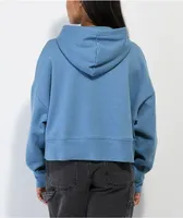 Empyre Zuri Skate Blue Crop Zip Hoodie