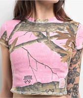 Empyre x Realtree Edge Pink Thermal Crop T-Shirt