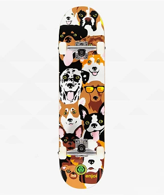 Enjoi Dog Collage 7.75" Skateboard Complete