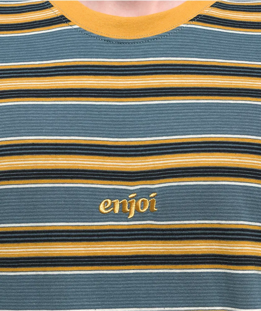 Enjoi San Feliz Slate Blue Stripe T-Shirt