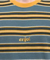 Enjoi San Feliz Slate Blue Stripe T-Shirt